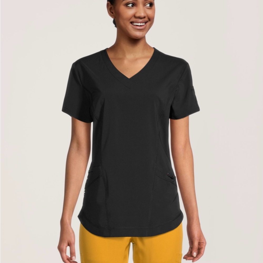 Scrubs Black V-Neck Women's